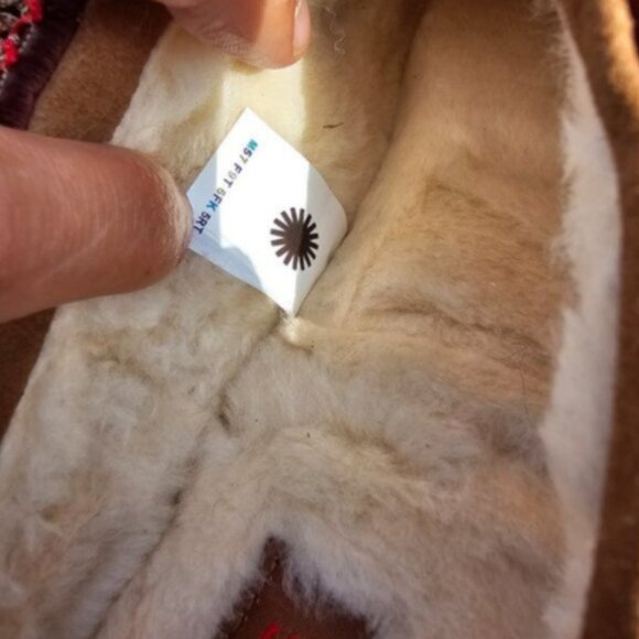 Ugg Tazz platform slippers in Chestnut - Picture 5 of 5